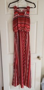 Tribal Print Maxi Dress
